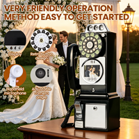 Livre d'or vidéo vocal sans fil vintage et antique, OEM/ODM en gros, 1080P HD 32 Go pour mariages et fêtes d'anniversaire