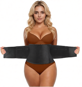 Ceinture amincissante en néoprène Yx pour femme - Bande de sudation de 9,75 po avec fermeture auto-agrippante pour la perte de poids et la récupération post-partum - Product Image 1
