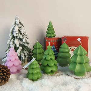 C-085 New Cross-border Christmas Tree Aromatherapy <b>Candles</b> Ins Modelling Decoration Christmas <b>Gift</b> <b>Candles</b> Wholesale - Product Image 1
