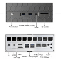 Mini Computadora Industrial con IA TOPC AMD Ryzen AI Max+395, Máximo 128 GB LPDDR5X, LAN de 10G+2.5G, Computación de Borde con IA Local, 4 SATA+PCIe4.0 M.2