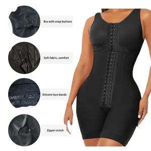 Faja Colombiana de Soporte Lumbar, Moldeadora hasta Medio Muslo con Botones a Presión, Transpirable, Postoperatoria, Compresión Abdominal - Product Image 4