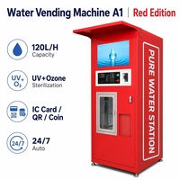 Máquina Expendedora de Agua de Bajo Ruido con Ósmosis Inversa de 800 GPD, Estación de Purificación y Recarga para Bibliotecas y Salas de Lectura A-01