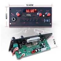 Placa Decodificadora de Audio JX-Y48 2x10W Azul, 3.7V-5V, USB, TF, FM, AUX, Reproducción por Carpeta, Grabación, Llamadas, Compatible con MP3/WMA/FLAC, Control Remoto