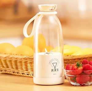 נייד נירוסטה נייד בלנדר juicer מיני מיקסר אלחוטי 350 מ "ל מיץ טרי כוח ידני כולל ערבוב קערה - Product Image 1