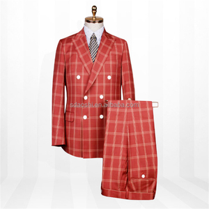 Vestito Tweed tre pezzi <span class=keywords><strong>abiti</strong></span> <span class=keywords><strong>eleganti</strong></span> <span class=keywords><strong>abiti</strong></span> formali a scacchi <span class=keywords><strong>abiti</strong></span> da <span class=keywords><strong>uomo</strong></span> più bassi - Product Image 3