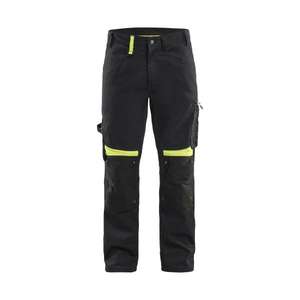 BLAKLADER - 155618609933C156 Pantalones sin bolsillos para uñas Negro/Amarillo-EAN 7330509765333 PANTALONES DE TRABAJO DE CARGA - Product Image 1