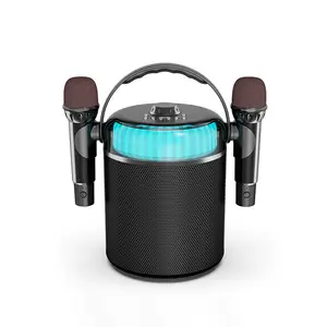 Speaker pesta lagu K lampu simfoni, pengeras suara Karaoke 1000w dengan mikrofon dan Speaker bluetooth