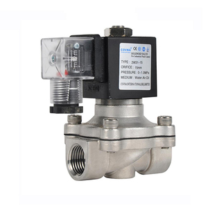 Vanne solénoïde à diaphragme miniature COVNA 2w31 normalement fermée en acier inoxydable et laiton pour eau et gaz 12V 24V - Product Image 2