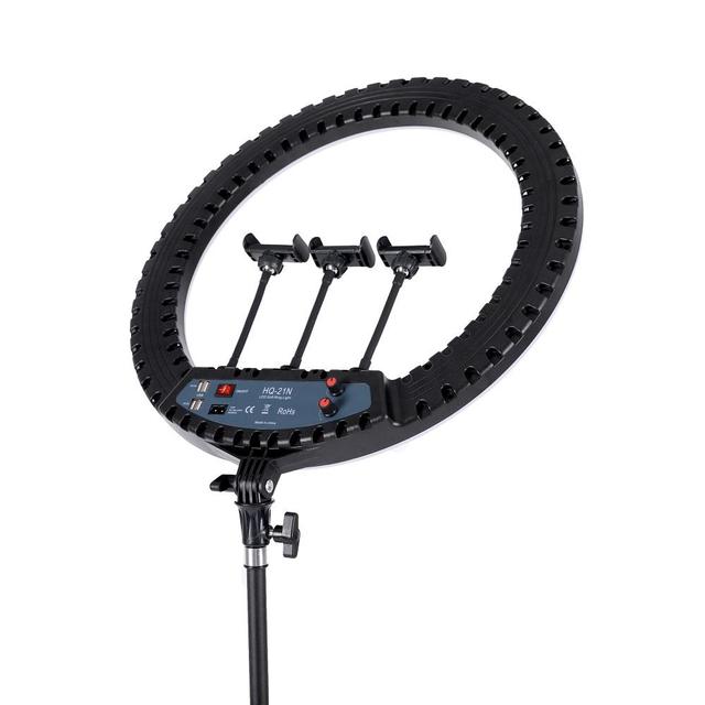 Hot Sale 21 Inch Professional Photography Phone Camera Led Lighting Ring Lamp Video Ring Light with Tripod Stand Makeup