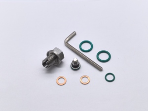 Kit de réparation universel pour bouchon de vidange d'huile - Bouchon de vidange autotaraudeur en acier inoxydable M12x1.5 avec système magnétique, joint torique et joint en cuivre - Product Image 5