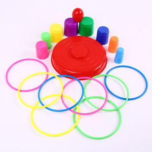 Jeu de lancer d'anneaux de grande taille en plastique, jeu d'empilage pour enfants, jeu parent-enfant, 4-6 ans, NO.369A - Product Image 2