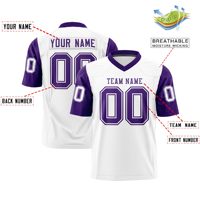 Maillots de football américain en polyester 100 % respirants, à séchage rapide, antibactériens, à manches courtes, vêtements de sport de qualité supérieure avec design gratuit