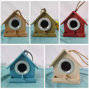 Casa para Pájaros de Madera Maciza para Exteriores, Fácil de Entrar y Salir, Hermosa Forma, Adecuada para Pájaros y Animales Pequeños - Product Image 5