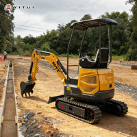 LIVRAISON GRATUITE Mini-excavatrice 2 tonnes EPA, nouvelle excavatrice sur chenilles pour ferme, moteur Kubota 3 cylindres, personnalisable