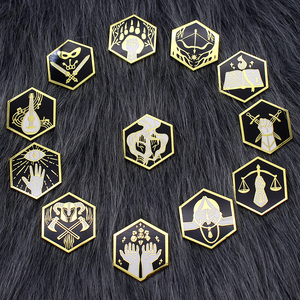 Creativo personalizzato 12 costellazione spilla distintivo segno personalizzato metallo zodiaco smalto pin set per zaino - Product Image 1
