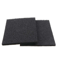 Mousse de polyuréthane à charbon actif personnalisée en usine éponge filtrante réticulée à cellules ouvertes 18-60ppi
