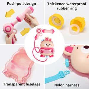 Swimboboかわいい漫画夏の子供のおもちゃ厚いバックパック1400ml大容量プレイ水鉄砲子供のおもちゃ男の子と女の子ビーチで - Product Image 4