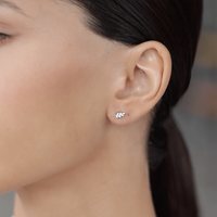 Boucles d'oreilles clous simples en argent sterling 925 avec zircon, en forme de feuille, plaquées rhodium, minimalistes, pour femme, cadeau de mariage ou de fiançailles