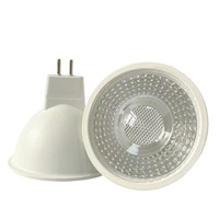 Projecteur LED en aluminium revêtu de plastique, douille de lampe MR16, lentille PC 5W 7W, couvercle en PC