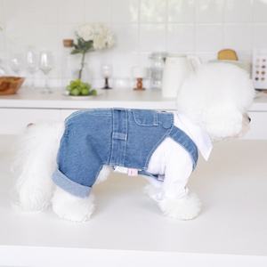מחיר מפעל מותאם אישית סיטונאי XXS ג'ינס ג'ין פס מכנסי קלע לחיות מחמד בגדי כלבים בגדי גברים בגדי בוטיק לכלבים קטנים - Product Image 6