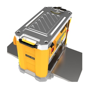 Mesin serut kayu Desktop 220V, alat rumah tangga kecil daya tinggi satu sisi bangku datar dengan Motor listrik digunakan pekerjaan kayu - Product Image 4