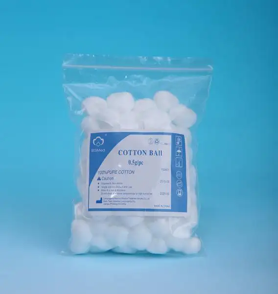 100% Cotton High Density Colored Absorbent Medical Cotton Balls Natural Supplier