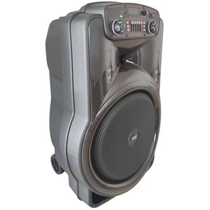 Web 15 Inch Trolley <b>Speaker</b> With <b>Led</b> Light <b>Bluetooth</b> Sd Usb Radio Portable Party <b>Speaker</b> - Product Image 5