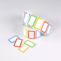 Autocollants personnalisés imperméables imprimés UV pour cadeaux, étiquettes de remerciement, étiquettes d'emballage assorties en papier kraft, rouleaux d'autocollants avec logo