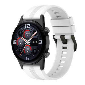 22MM Pour L'honneur <span class=keywords><strong>Montre</strong></span> <span class=keywords><strong>GS3</strong></span> Bande Bracelet En Silicone Pour Huawei <span class=keywords><strong>Honor</strong></span> GS 3 Correa Smartwatch Bracelet Bracelet De Rechange - Product Image 2