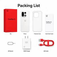 OnePlus 15 Version Globale Téléphone 5G Haute Performance Batterie 7300 mAh Snapdragon 8 Elite Gen 5 Écran AMOLED 165 Hz Triple Caméra 50 MP
