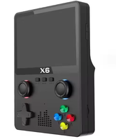 Nouvelle arrivée, console de jeu portable mini X6 avec écran de 3,5 pouces, console de jeu portable HD PSP, double joystick, prise en charge des jeux