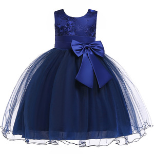 Nouvelle Robe Rouge Coréenne pour Filles 2020, Taille 3T, Broderie Anniversaire Mariage, Robe de Soirée Fleurie pour Bébé Fille - Product Image 3