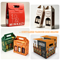 Boîtes en carton ondulé personnalisées pour cocktails Hard Seltzer, emballages fonctionnels pour boissons, cartons pour canettes de boissons pour l'exportation