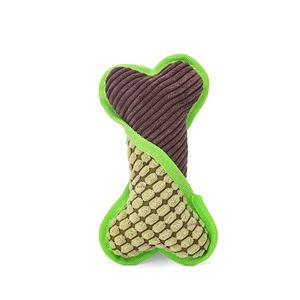 Mainan kunyah Anjing ramah lingkungan tahan lama Model tulang mewah melengking dengan tepi beludru jagung mengurangi kebosanan pendamping hewan peliharaan - Product Image 6