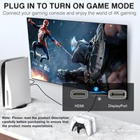Adaptateur 4K/60Hz en alliage d'aluminium, convertisseur AC pour appareil photo, PC, ordinateur portable, carte graphique