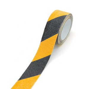 Bande antidérapante imperméable à rayures jaunes/noires, ruban d'avertissement auto-adhésif antidérapant pour les escaliers - Product Image 2