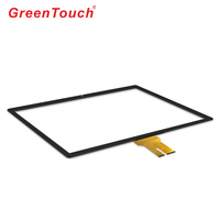 27 pouces 10 points écran tactile capacitif AG verre anti-reflet pour les écrans de surveillance de sol d'usine