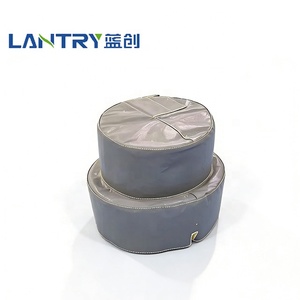 LANCHUANG Giacca Isolante Termica Personalizzata Riutilizzabile Rimovibile in Materiale Composito per Silenziatore/Tubo Antivento/Turbo Isolamento Valvole - Product Image 6