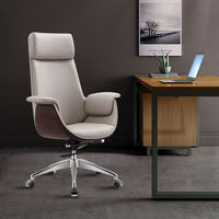 Chaise de bureau confortable, chaise de bureau pour l'étude, chaise de bureau ergonomique à dossier haut, pivotante, design moderne
