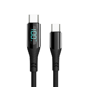 Thông Minh Hiển Thị Kỹ Thuật Số 60W 100W Flash Sạc Bện Điện Thoại Di Động Sạc Cáp Loại C Cáp Dữ Liệu Cho Điện Thoại Di Động - Product Image 5