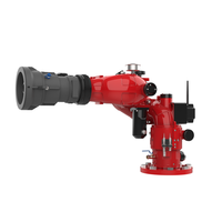 Canon à eau électrique motorisé 4800-7200 LPM longue portée 85-95 m, jet de brouillard, en alliage d'aluminium, pour réservoirs d'hydrocarbures et fermes