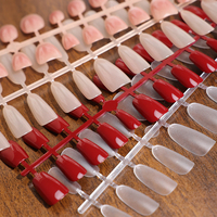 Fabricant OEM ODM de faux ongles en acrylique ABS, formes personnalisées, toutes couleurs, 10 pièces, vente en gros, faux ongles pour salon