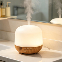 Diffuseur d'huiles essentielles et humidificateur 250 ml pour commande en gros, autonomie 8-16h, 3 lumières LED et fonction minuterie, service OEM disponible