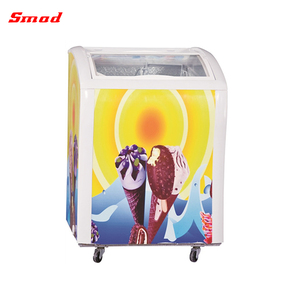 Ice Cream Trượt Cửa Kính Hiển Thị Tủ Lạnh Tủ Đông - Product Image 4
