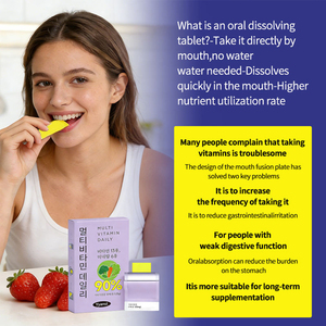 Tiras Orales Multivitamínicas de Disolución Rápida a Base de Vegetales, Veganas, Sin Gluten, Favorecen la Función Digestiva, Personalizadas para Adultos, OEM/ODM - Product Image 2