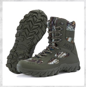 Botas tácticas TSB33 Woodland, camuflaje verde, ligeras, transpirables, para verano, con punta de lona, color marrón canela, caqui, para desierto. - Product Image 1