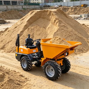 Petit camion benne de chantier diesel 4x4 pour le transport de paillis et de <span class=keywords><strong>terre</strong></span> de surface dans les travaux d'aménagement paysager - Product Image 1