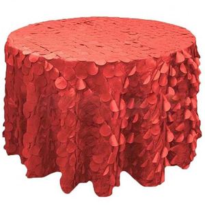 Nappe brodée classique européenne en trois dimensions, motif pétale de caméléon, en polyester - pour fournitures promotionnelles de fête - Product Image 1
