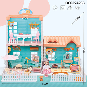 <span class=keywords><strong>Casa</strong></span> de muñecas en miniatura, muebles my lovely, villa de lujo, juguete para niñas - Product Image 5