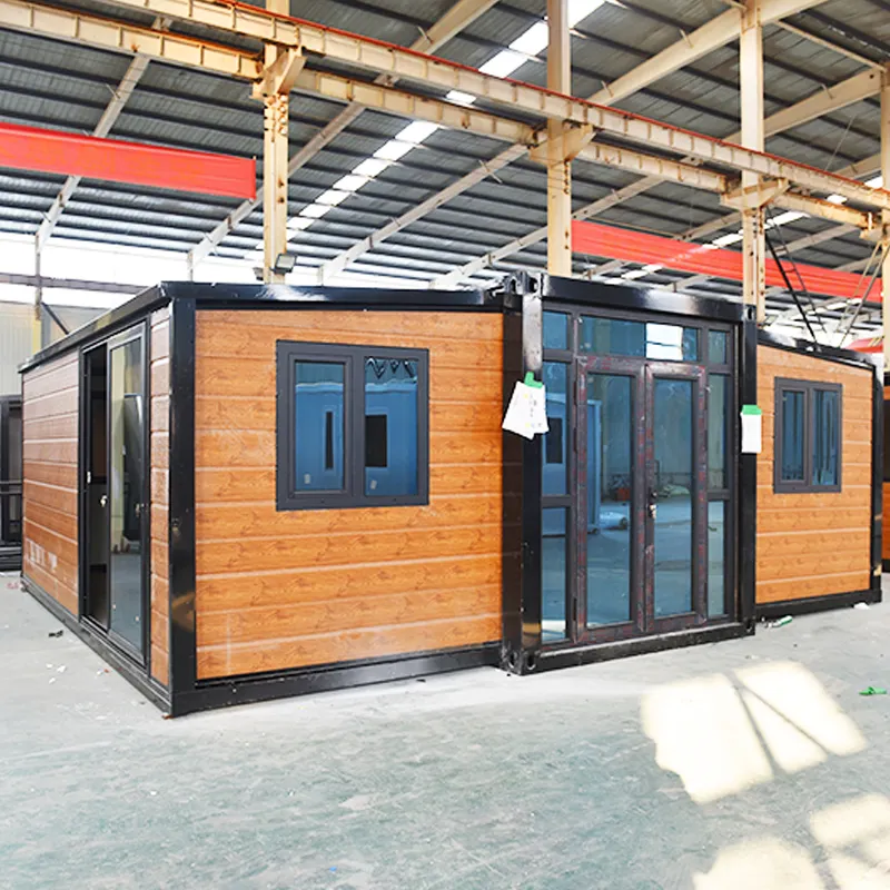 steel Exterior wall interior effect bedroom bathroom 20ft 40ft foldable expandable portable container rmodula house